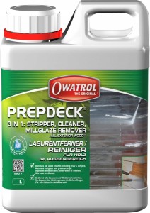 Owatrol Prepdeck usuwanie oleju, lazur, farb 2.5 L