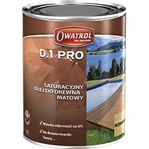Olej do tarasu Owatrol D1 PRO Saturacyjny 5 L